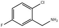 2-氯-5-氟苄胺 结构式