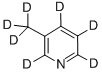 3‐メチルピリジン‐D7 化学構造式