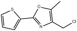 4-(CHLOROMETHYL)-5-METHYL-2-THIEN-2-YL-1,3-OXAZOLE Structure