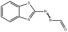 2-Benzothiazolediazocarboxaldehyde(8CI) Structure