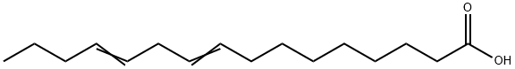 9,12-hexadecadienoic acid Structure