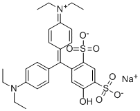 Hydrogen[4-[4-(diethylamino)-5'-hydroxy-2',4'-disulfonatobenzhydryliden]cyclohexa-2,5-dien-1-yliden]diethylammonium, Mononatriumsalz