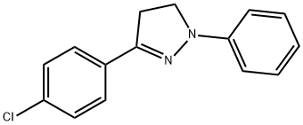 3-(4-Chlorophenyl)-4,5-dihydro-1-phenyl-1H-pyrazole Struktur