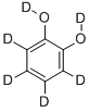 1,2-ジヒドロキシベンゼン-D6 化学構造式