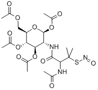 N-(S-NITROSO-N-ACETYL-D,L-PENICILLAMINE)-2-AMINO-2-DEOXY-1,3,4,6-TETRA-O-ACETYL-BETA-D-GLUCOPYRANOSE|