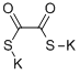 エタン二チオ酸S,S'-ジカリウム 化学構造式