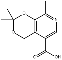 2,2,8-triMethyl-4H-[1,3]dioxino[4,5-c]pyridine-5-carboxylic acid 结构式