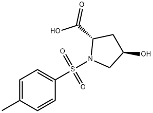 4-HYDROXY-1-(TOLUENE-4-SULFONYL)-PYRROLIDINE-2-CARBOXYLIC ACID 结构式