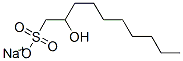 sodium 2-hydroxydecanesulphonate Structure