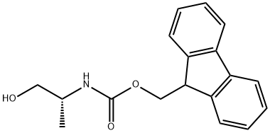 (R)-(1-羟基丙烷-2-基)氨基甲酸酯(9H-芴-9-基)甲基 结构式