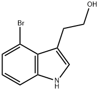 2-(4-ブロモ-1H-インドール-3-イル)エタノール 化学構造式