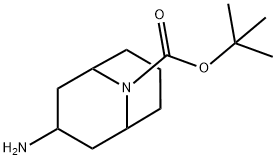 3-アミノ-9-アザビシクロ[3.3.1]ノナン-9-カルボン酸TERT-ブチル 化学構造式
