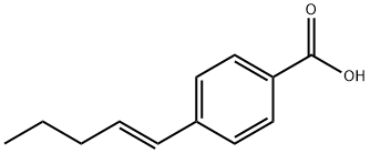 E-4-(1-戊烯基)-苯甲酸,202798-06-9,结构式