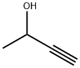 3-ブチン-2-オール (55%水溶液, 約7.5mol/L) 化学構造式