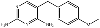 5-(4-メトキシベンジル)-2,4-ピリミジンジアミン 化学構造式