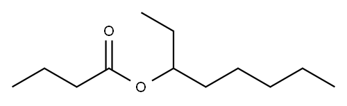 1-ethylhexyl butyrate Structure