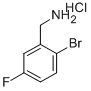 2-ブロモ-5-フルオロベンジルアミン塩酸塩 化学構造式