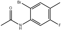2'-ブロモ-5'-フルオロ-4'-メチルアセトアニリド 化学構造式