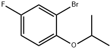 2-(2-ブロモ-4-フルオロフェノキシ)プロパン 化学構造式