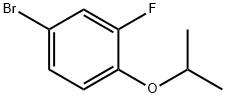 2-(4-ブロモ-2-フルオロフェノキシ)プロパン 化学構造式