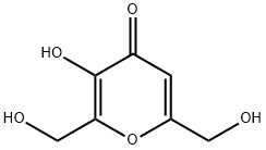 3-ヒドロキシ-2,6-ビス(ヒドロキシメチル)-4-ピロン 化学構造式
