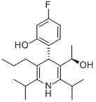 3-Pyridinemethanol, 4-(4-fluoro-2-hydroxyphenyl)-a-methyl-2,6-bis(1-methylethyl)-5-propyl-, (aR,4S)-rel- (9CI)