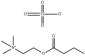 2-(丁酰氧基)-N,N,N-三甲基乙烷-1-高氯酸铵 结构式