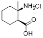 CIS-2-AMINO-2-METHYL-CYCLOHEXANE CARBOXYLIC ACID HYDROCHLORIDE 化学構造式