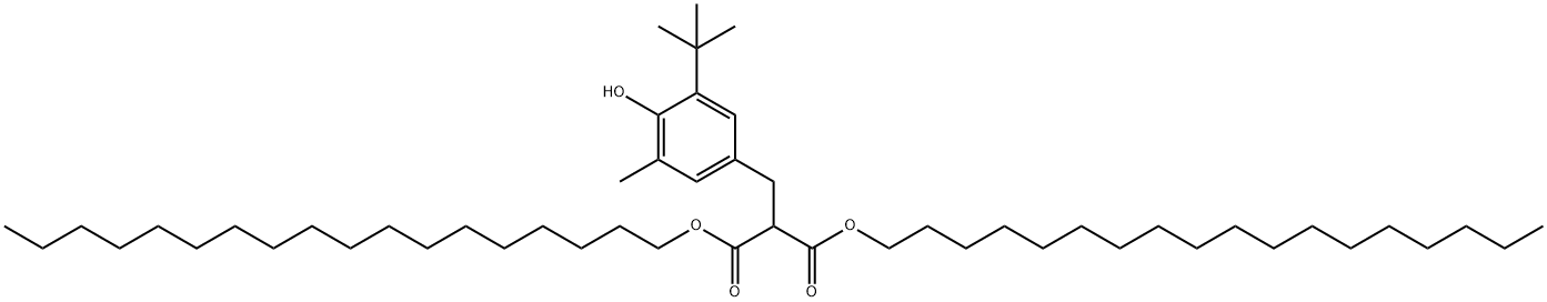DIOCTADECYL3-METHYL-4-HYDROXY-5-TERT-BUTYL-BENZYLMALONATE 结构式