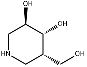 3,4-Piperidinediol, 5-(hydroxymethyl)-, (3R,4R,5S)- (9CI) Structure
