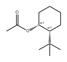 顺-2-(1,1-二甲基乙基)环己醇乙酸酯 结构式