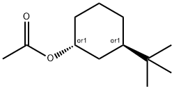 trans-3-tert-butylcyclohexyl acetate Struktur