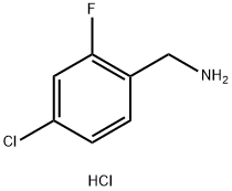 4-CHLORO-2-FLUOROBENZYLAMINE HYDROCHLORIDE Structure