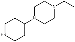 1-エチル-4-ピペリジン-4-イルピペラジン 化学構造式