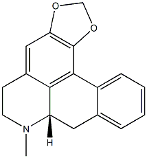 [7aS,(+)]-6,7,7a,8-Tetrahydro-7-methyl-5H-benzo[g]-1,3-benzodioxolo[6,5,4-de]quinoline Struktur