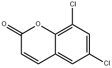 6,8-Dichloro-2H-chromen-2-one 化学構造式