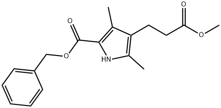 5-(苄氧羰基)-2,4-二甲基-3-吡咯丙酸甲酯, 20303-31-5, 结构式