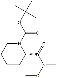 1-BOC-(2S)-[N-METHOXY-N-METHYLCARBAMOYL]PIPERIDINE Structure