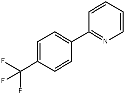 2-[4-(トリフルオロメチル)フェニル]ピリジン 化学構造式