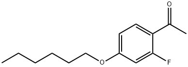 2'-FLUORO-4'-HEXYLOXYACETOPHENONE Structure