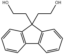 2,2'-(9H-フルオレン-9,9-ジイル)ジエタノール 化学構造式