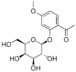 2-乙酰基-5-甲氧苯基Β-D-吡喃葡萄糖苷, 20309-70-0, 结构式
