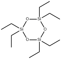 Hexaethylcyclotrisiloxane Struktur