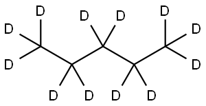 N‐ペンタン‐D12 化学構造式