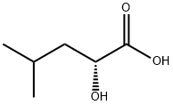 (R)-2-ヒドロキシ-4-メチルペンタン酸 化学構造式