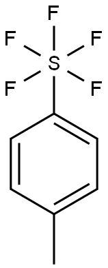 4-Methylphenylsulphur pentafluoride Struktur