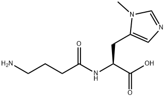 N-(4-Aminobutyryl)-L-histidine Structure
