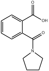 2-[(吡咯烷-1-基)羰基]苯甲酸,20320-43-8,结构式