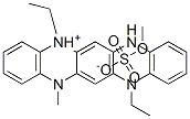 7,14-diethyl-7,14-dihydro-5-methylquinoxalino[2,3-b]phenazinium methyl sulphate 结构式