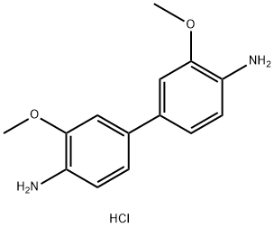 3,3'-二甲氧基联苯胺盐酸盐,20325-40-0,结构式